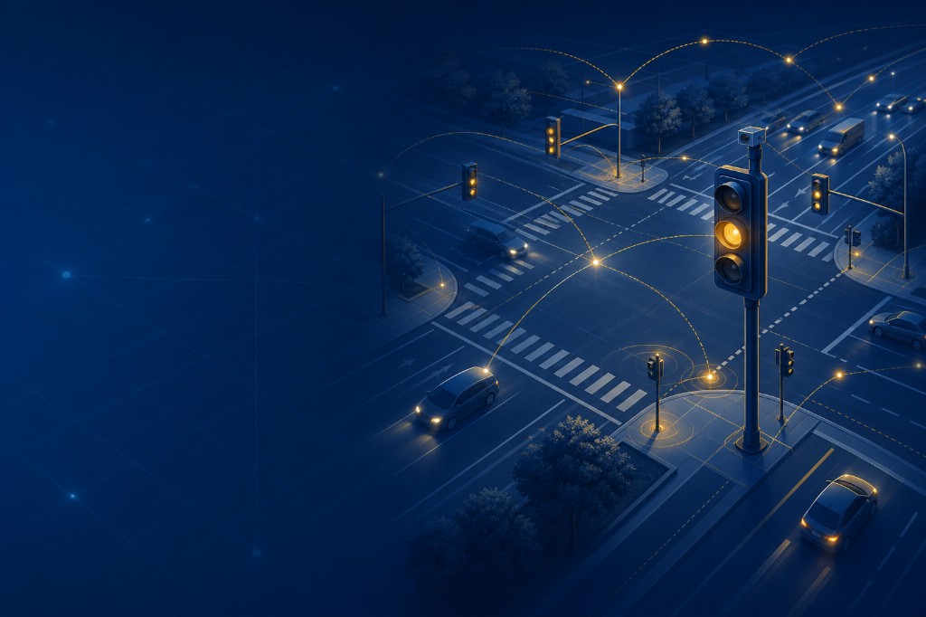 Intersección inteligente y red conectada TraficQ