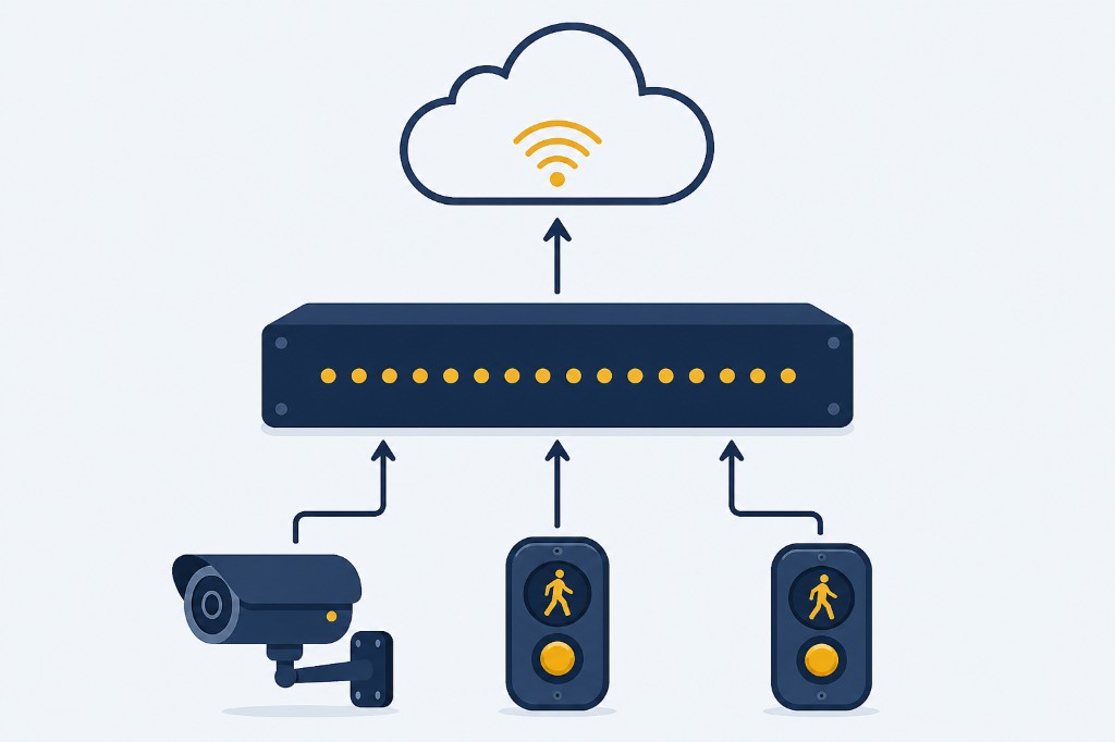 Capas TraficQ: campo, controlador y nube